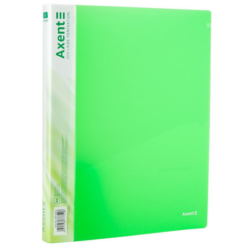 Папка на 2-х кільцях Axent 1207-26-A, А4, 25 мм, зелена